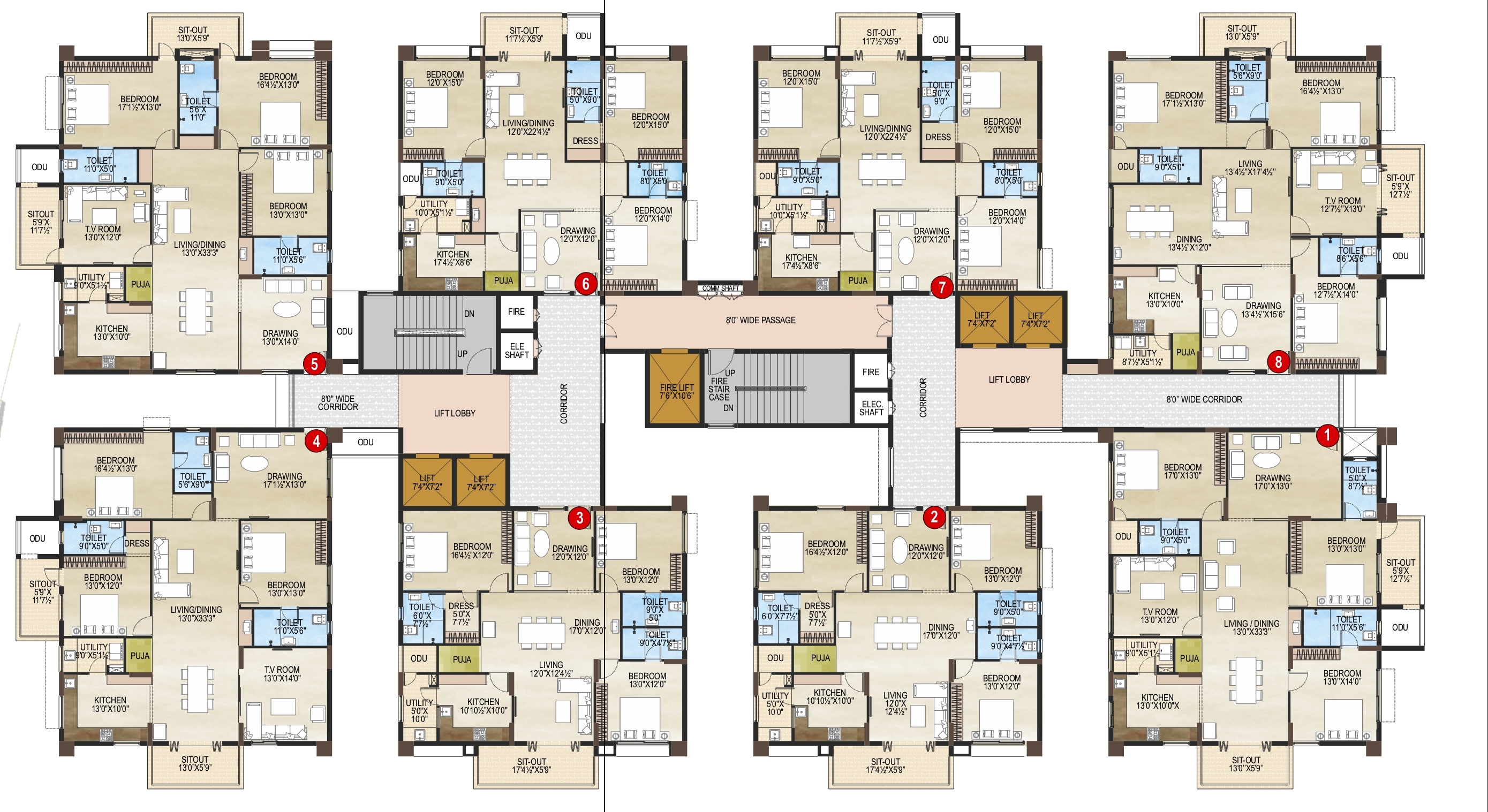 Vaisakhi Skypark Floor plan